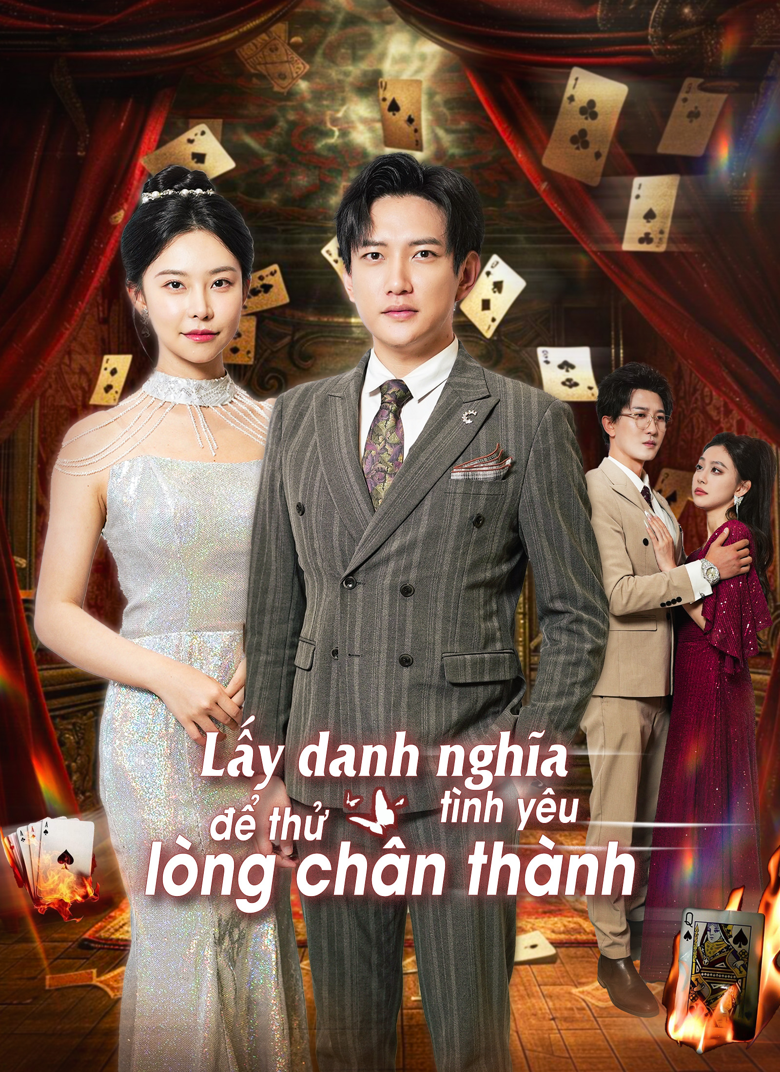 Poster Lấy danh nghĩa tình yêu để thử lòng chân thành.