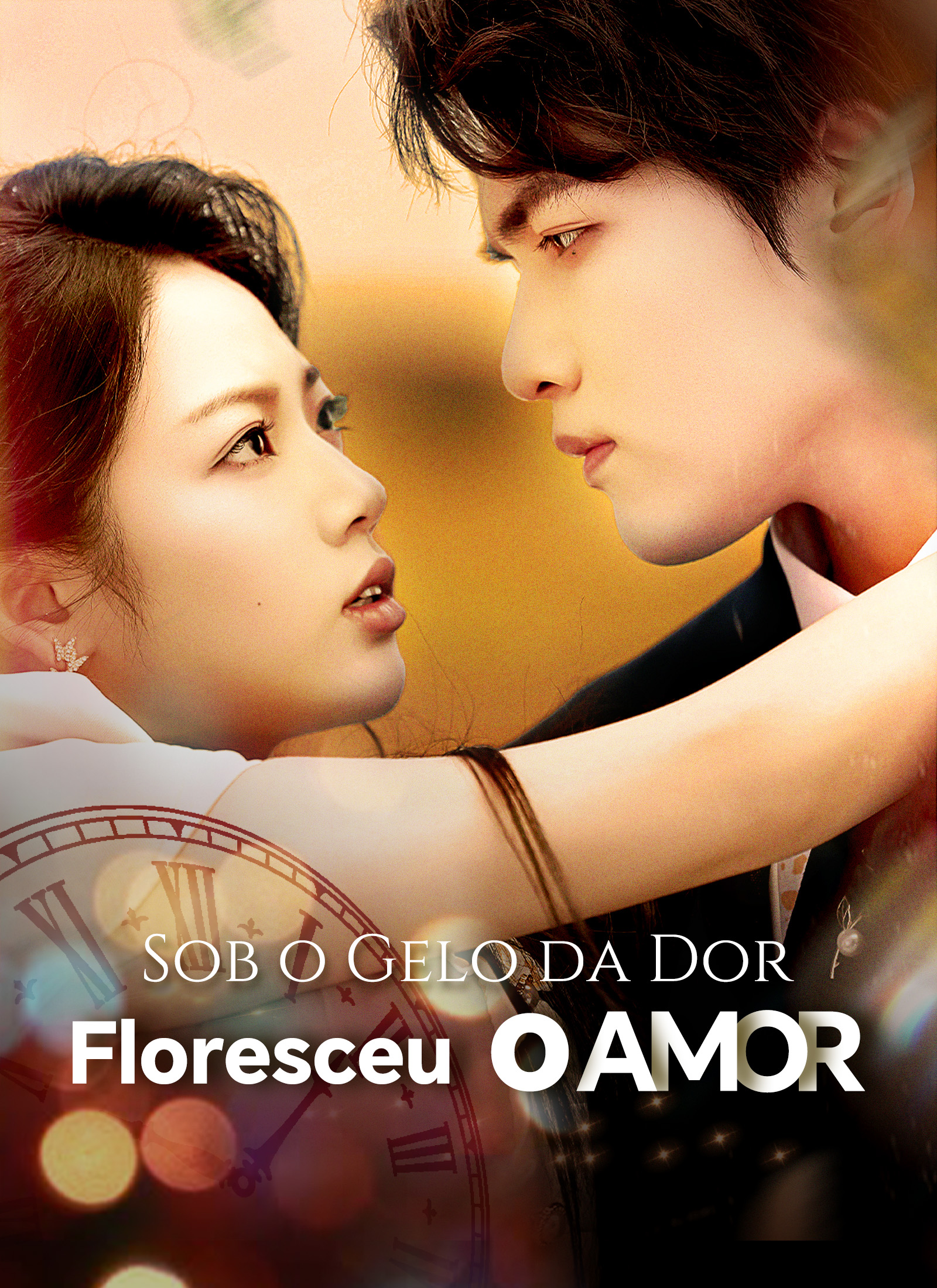 Poster Sob o Gelo da Dor, Floresceu o Amor