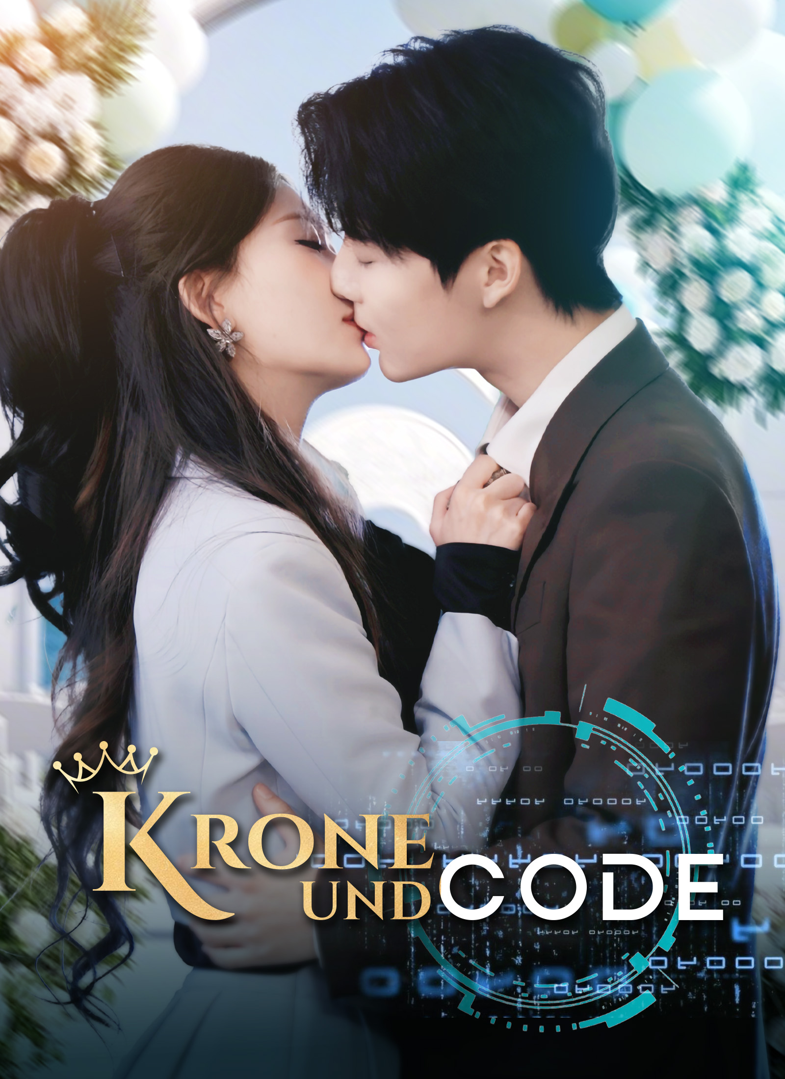 Poster Krone und Code