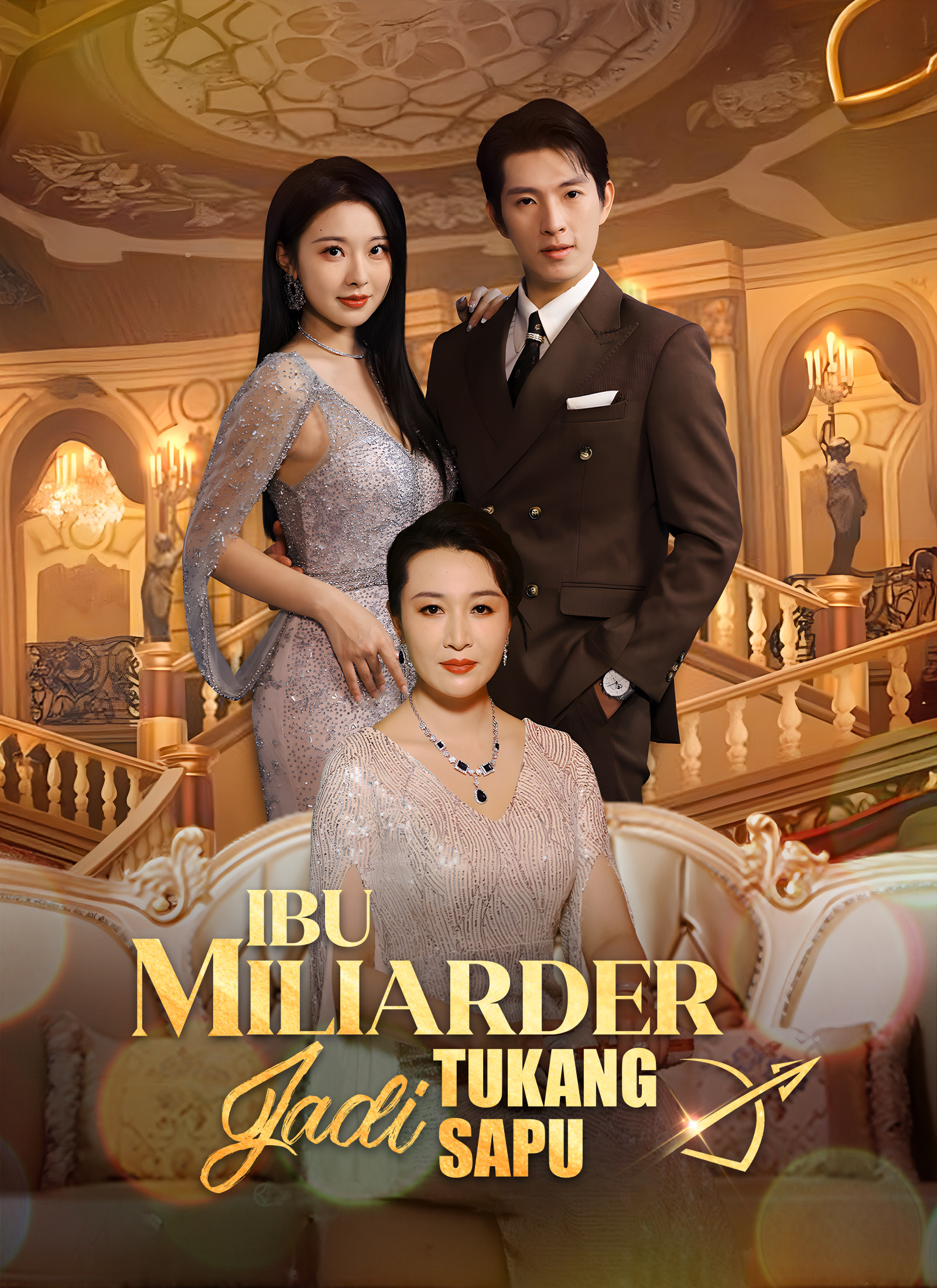 Poster Ibu Miliarder Jadi Tukang Sapu