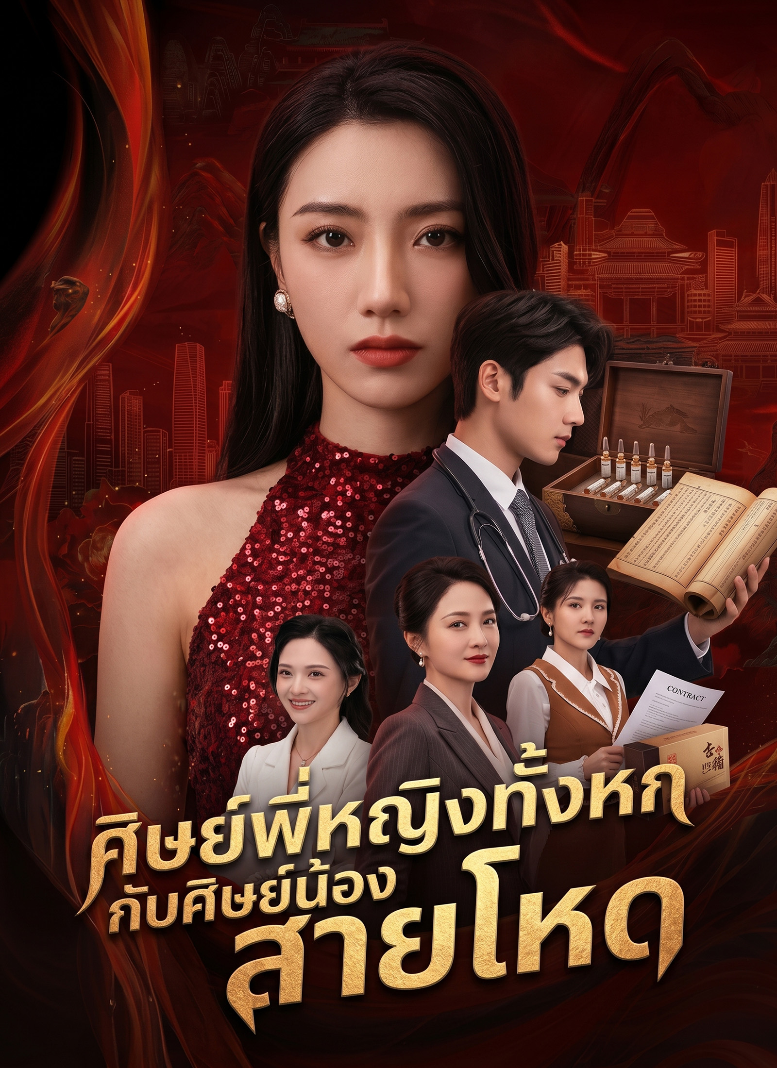 Poster ศิษย์พี่หญิงทั้งหกกับศิษย์น้องสายโหด
