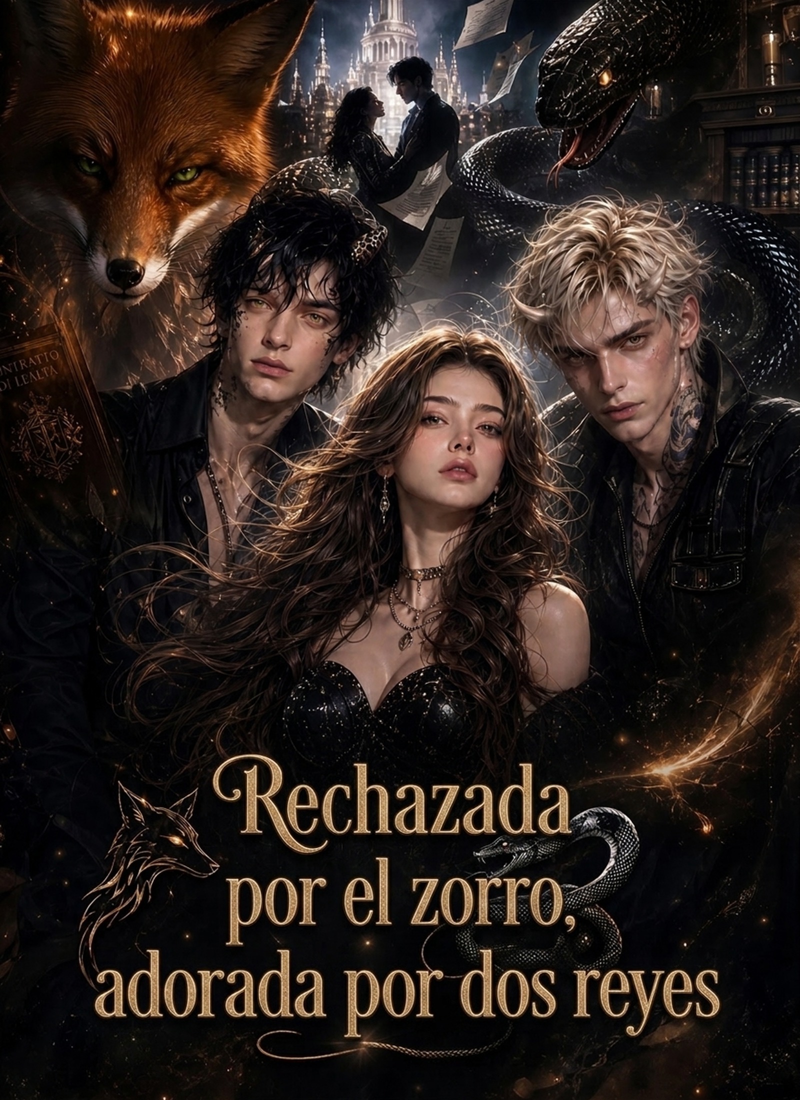 Poster Rechazada por el zorro, adorada por dos reyes