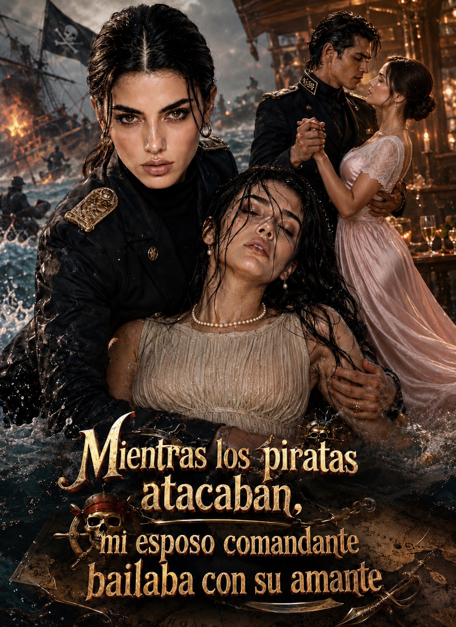 Mientras los piratas atacaban, mi esposo comandante bailaba con su amante