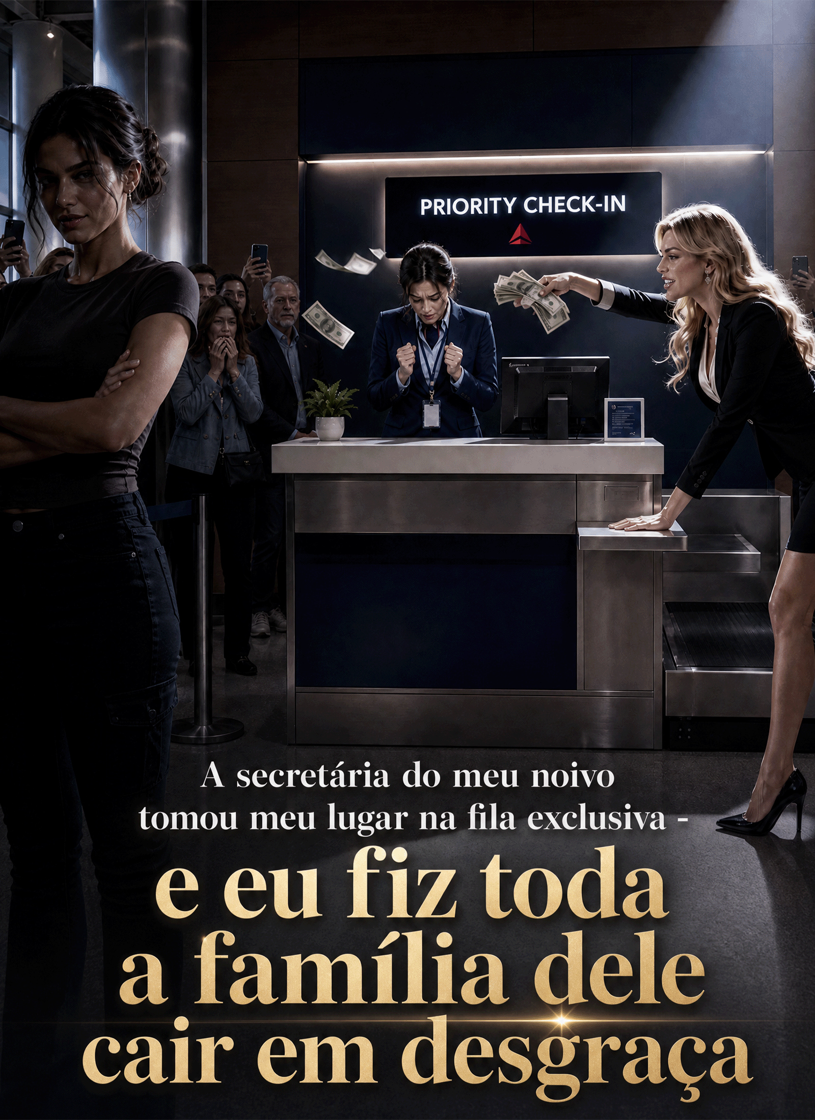 Poster A secretaria do meu noivo tomou meu lugar na fila exclusiva - e eu fiz toda a família dele cair em desgraça