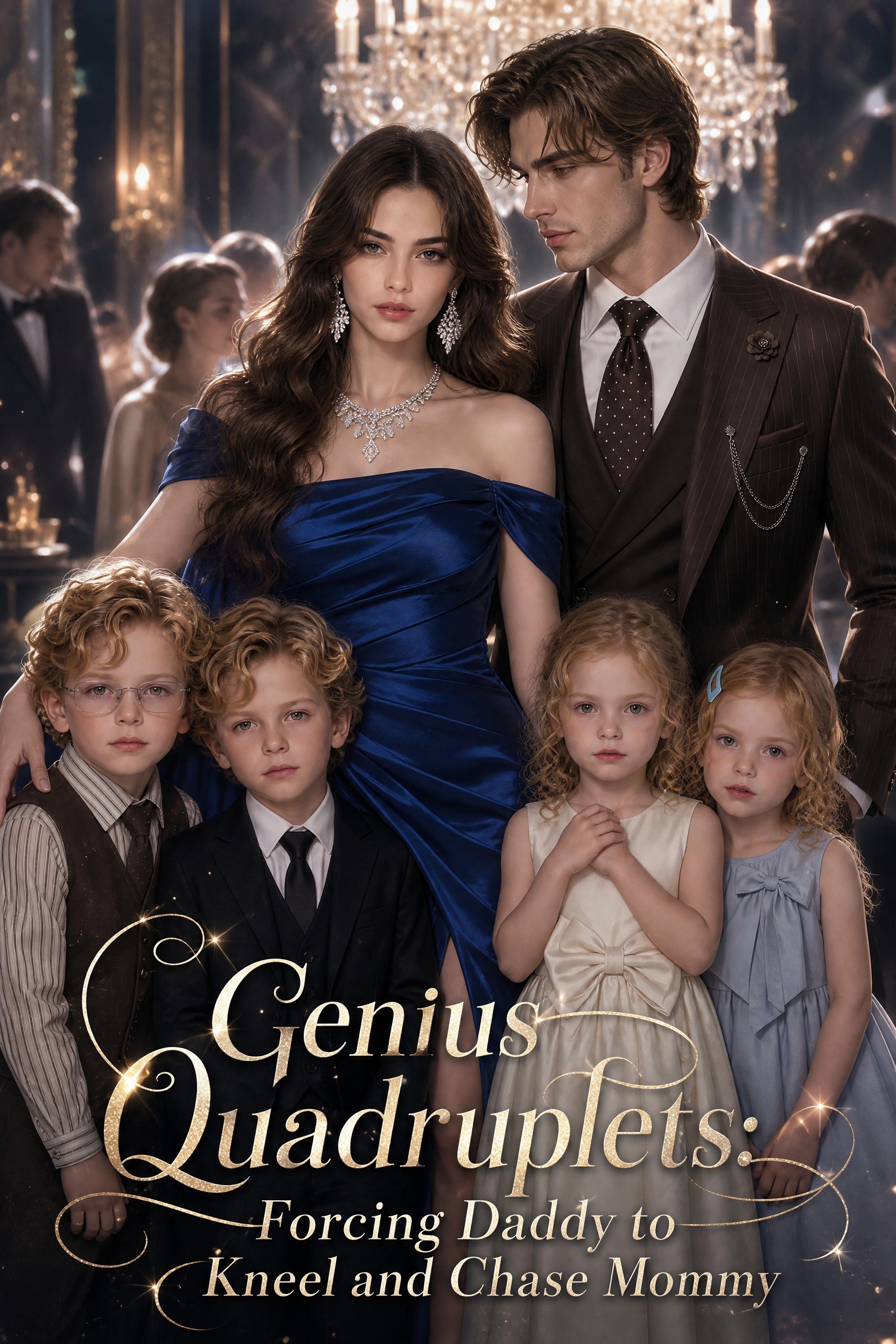 Poster Genius Quadruplets: Forcing Daddy to Kneel and Chase Mommy