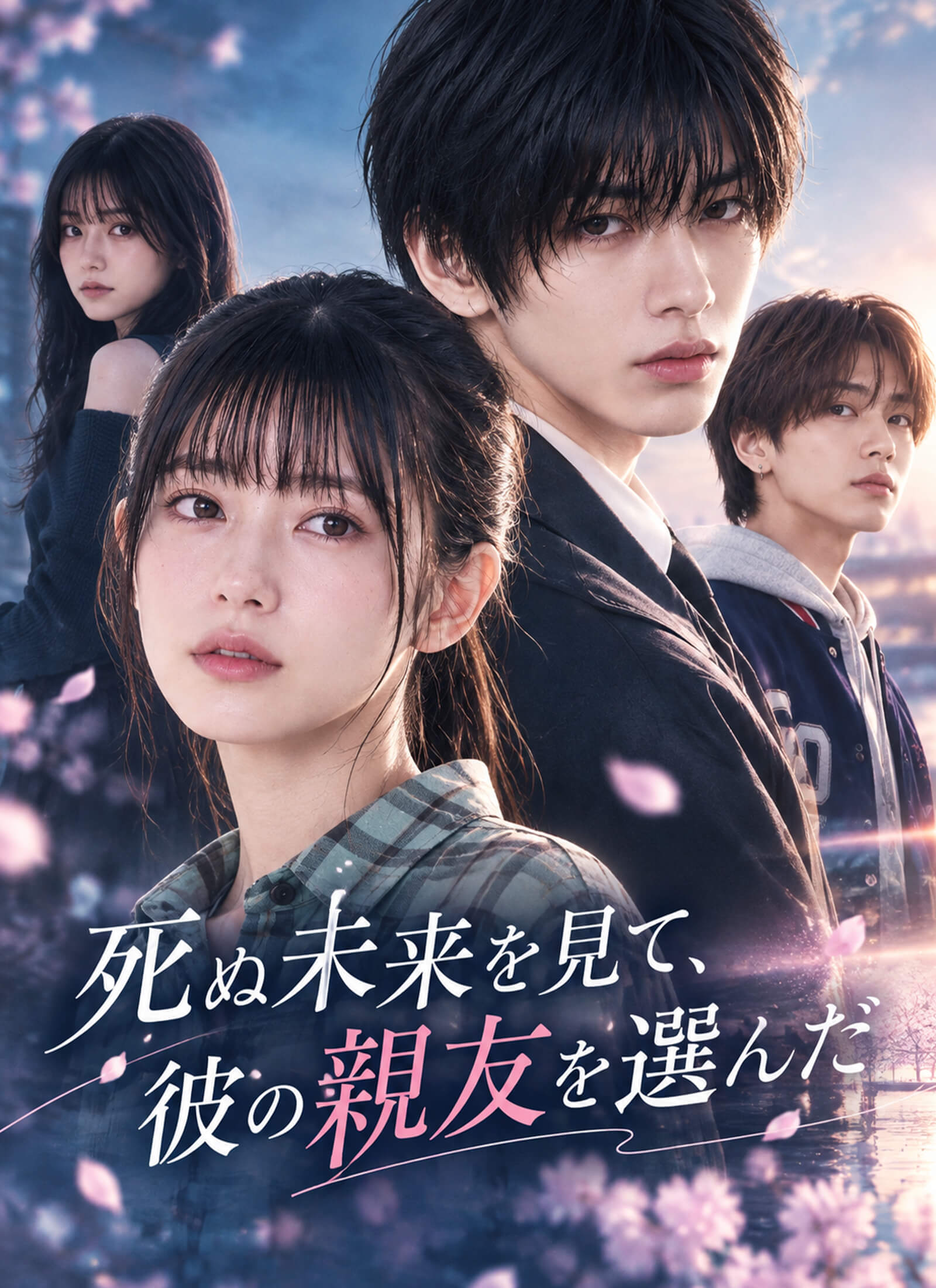 Poster 死ぬ未来を見て、彼の親友を選んだ