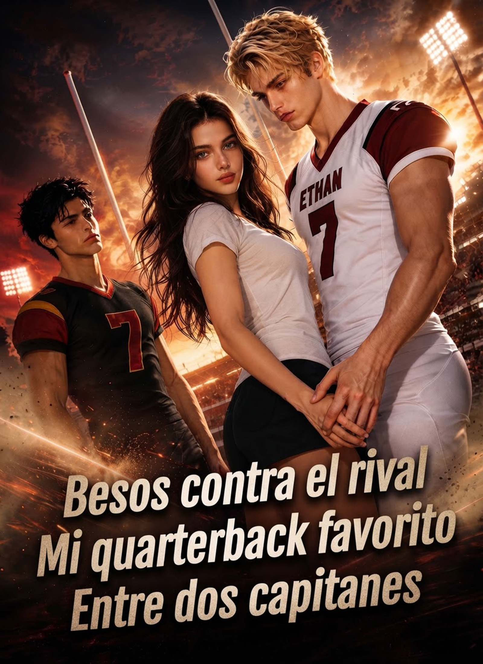 Poster Besos contra el rival Mi quarterback favorito Entre dos capitanes