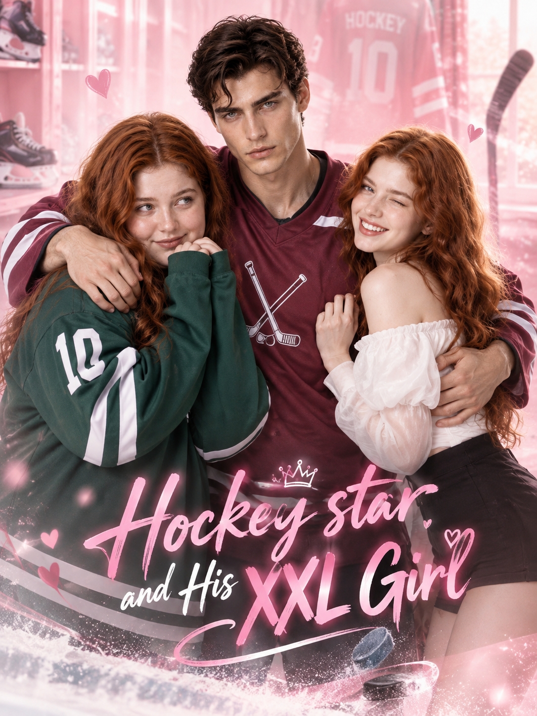 Poster Hockey star and His XXL Girl