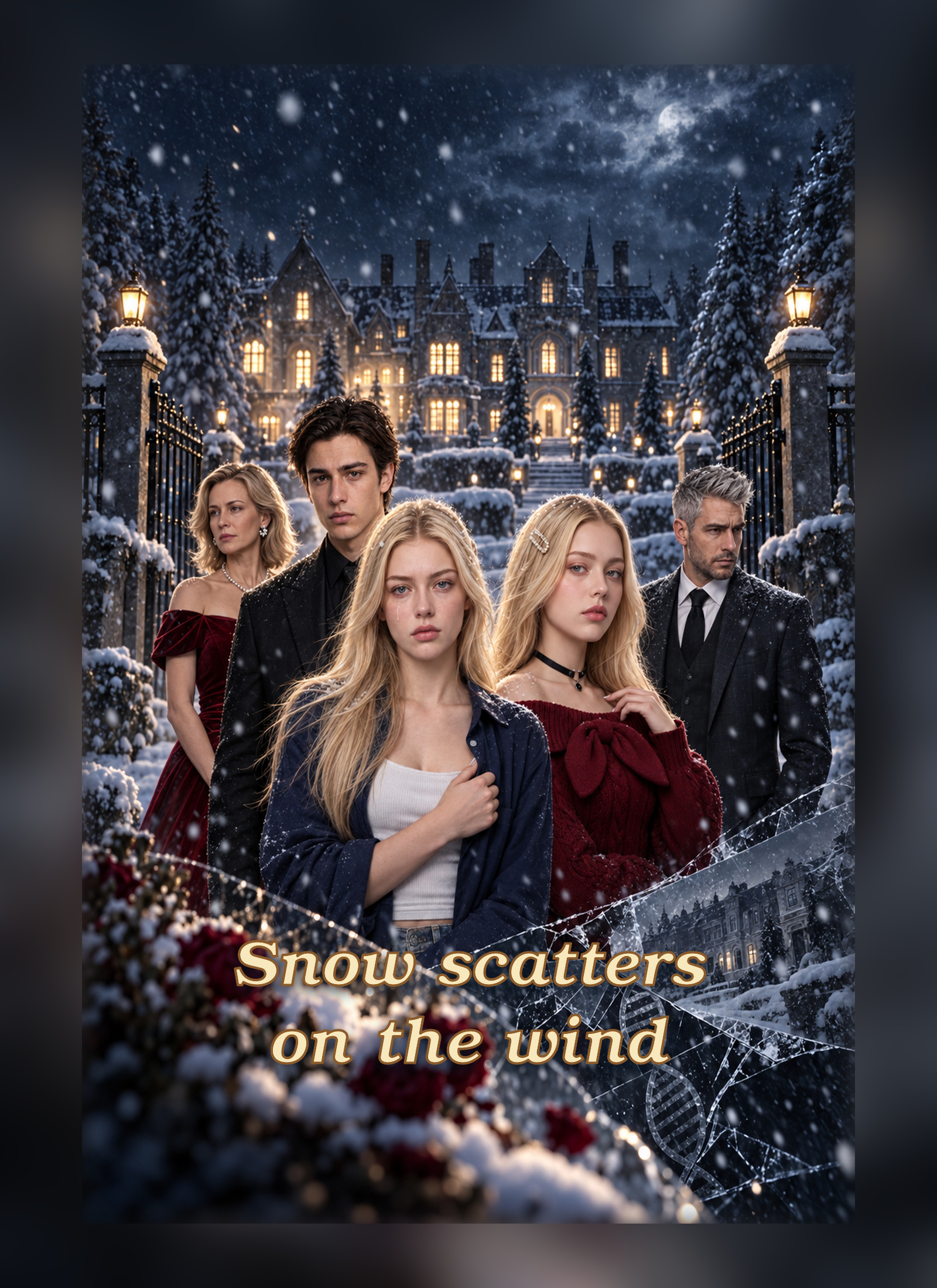 Snow scatters on the wind