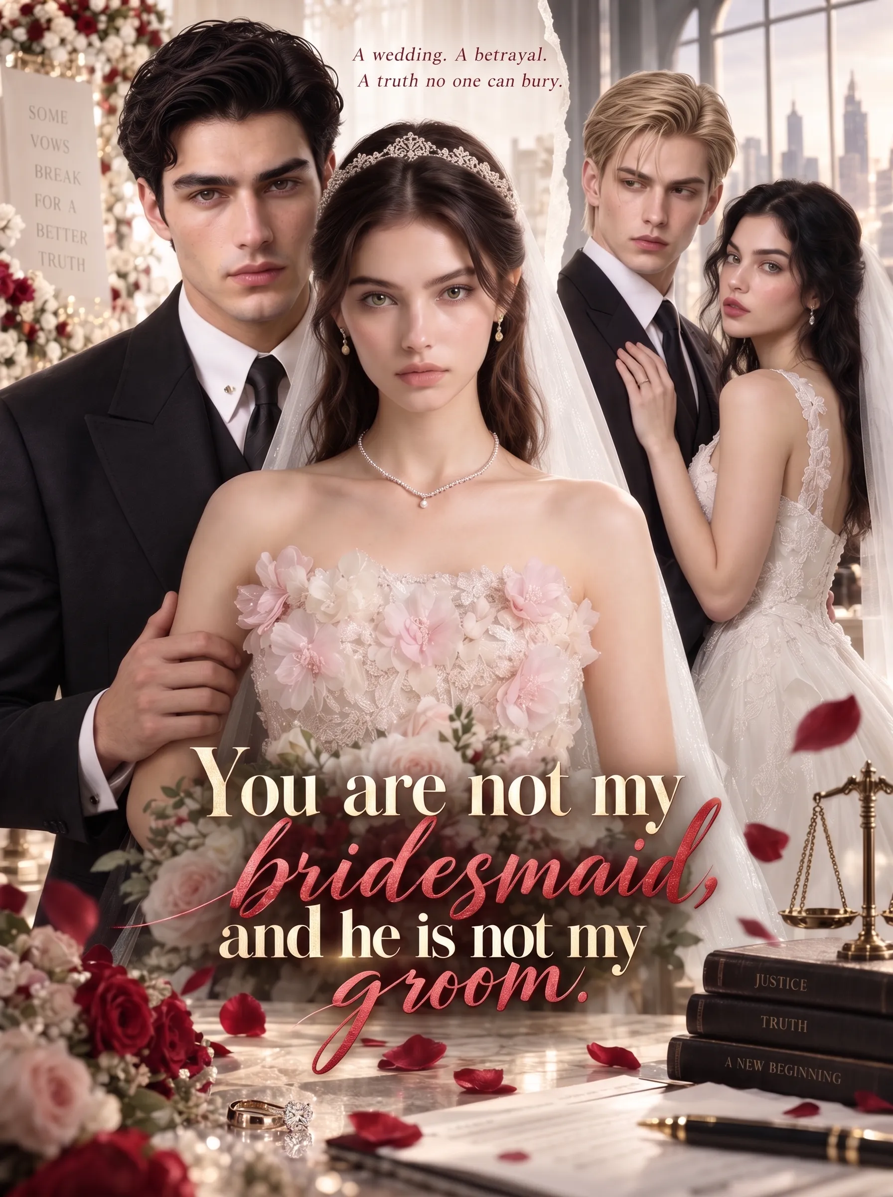 You are not my bridesmaid, and he is not my groom