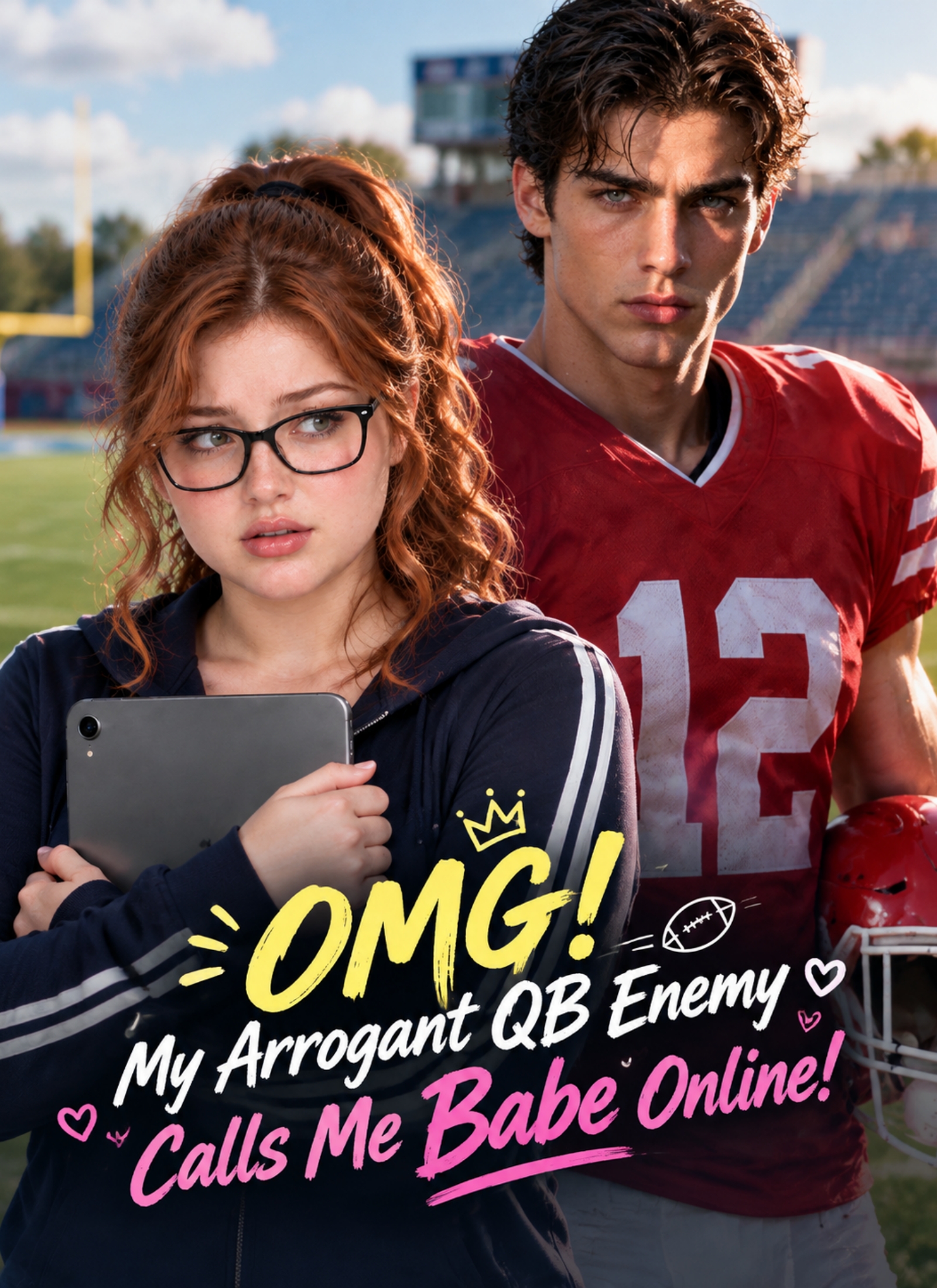 Poster OMG! My Arrogant QB Enemy Calls Me Babe Online!