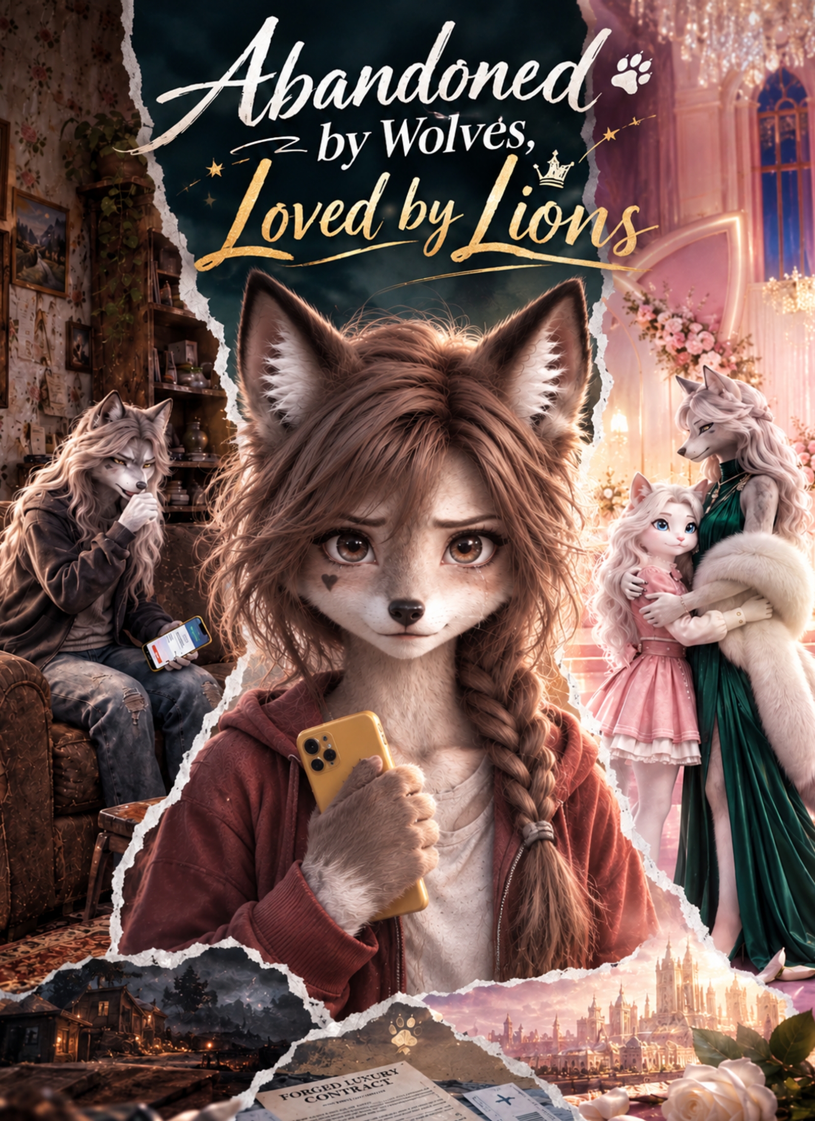 Poster Abandoned by Wolves, Loved by Lions