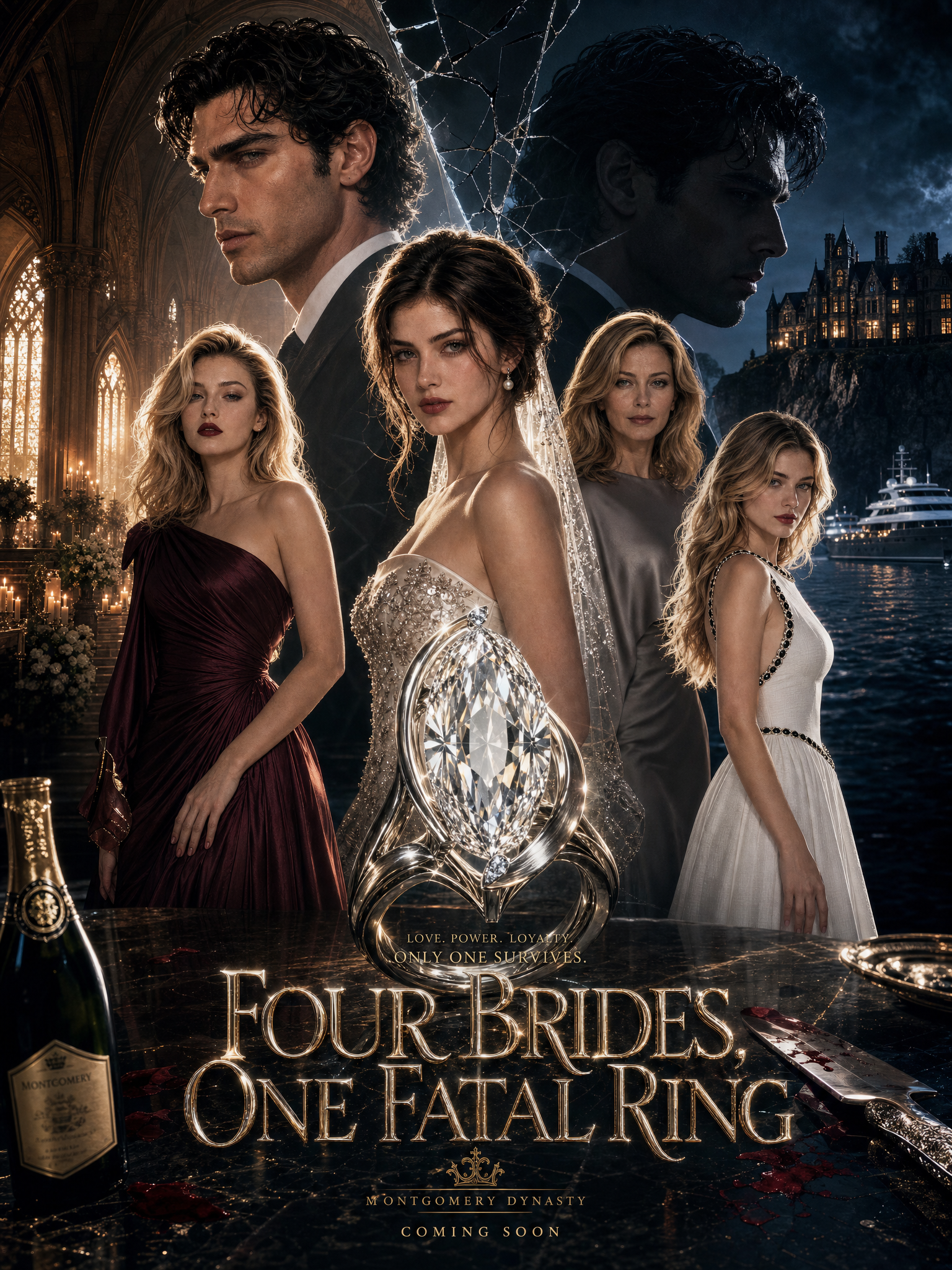 Poster Four Brides, One Fatal Ring
