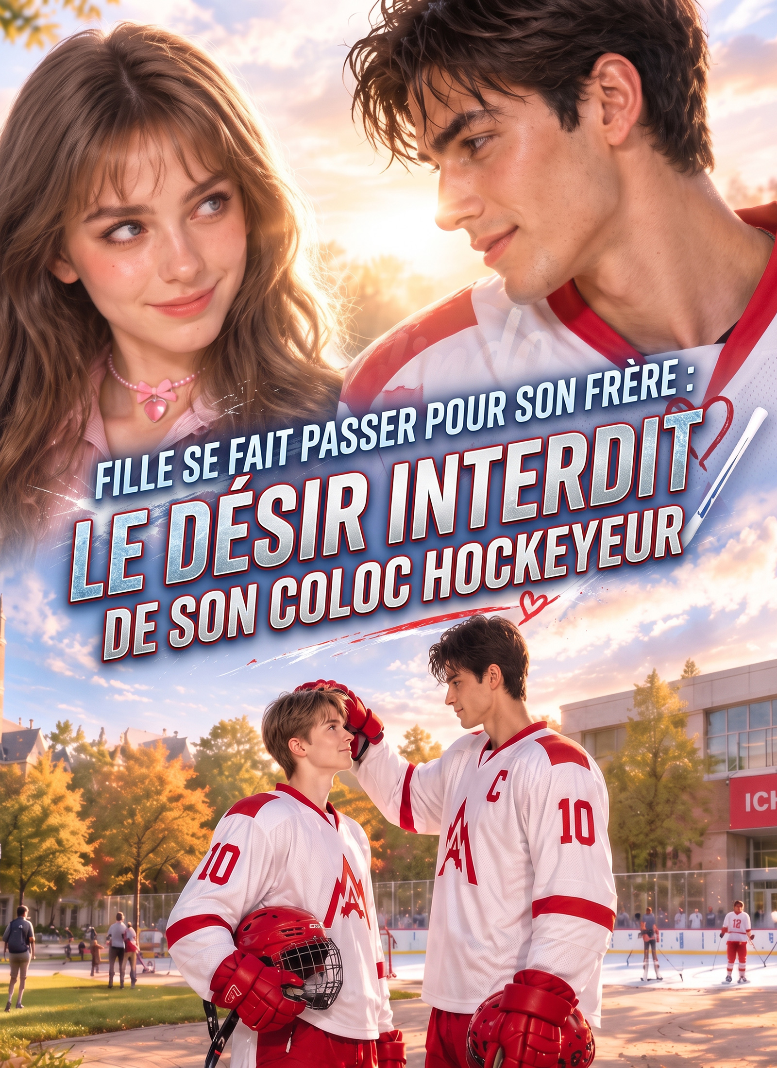 Poster Fille se fait passer pour son frère : le désir interdit de son coloc hockeyeur