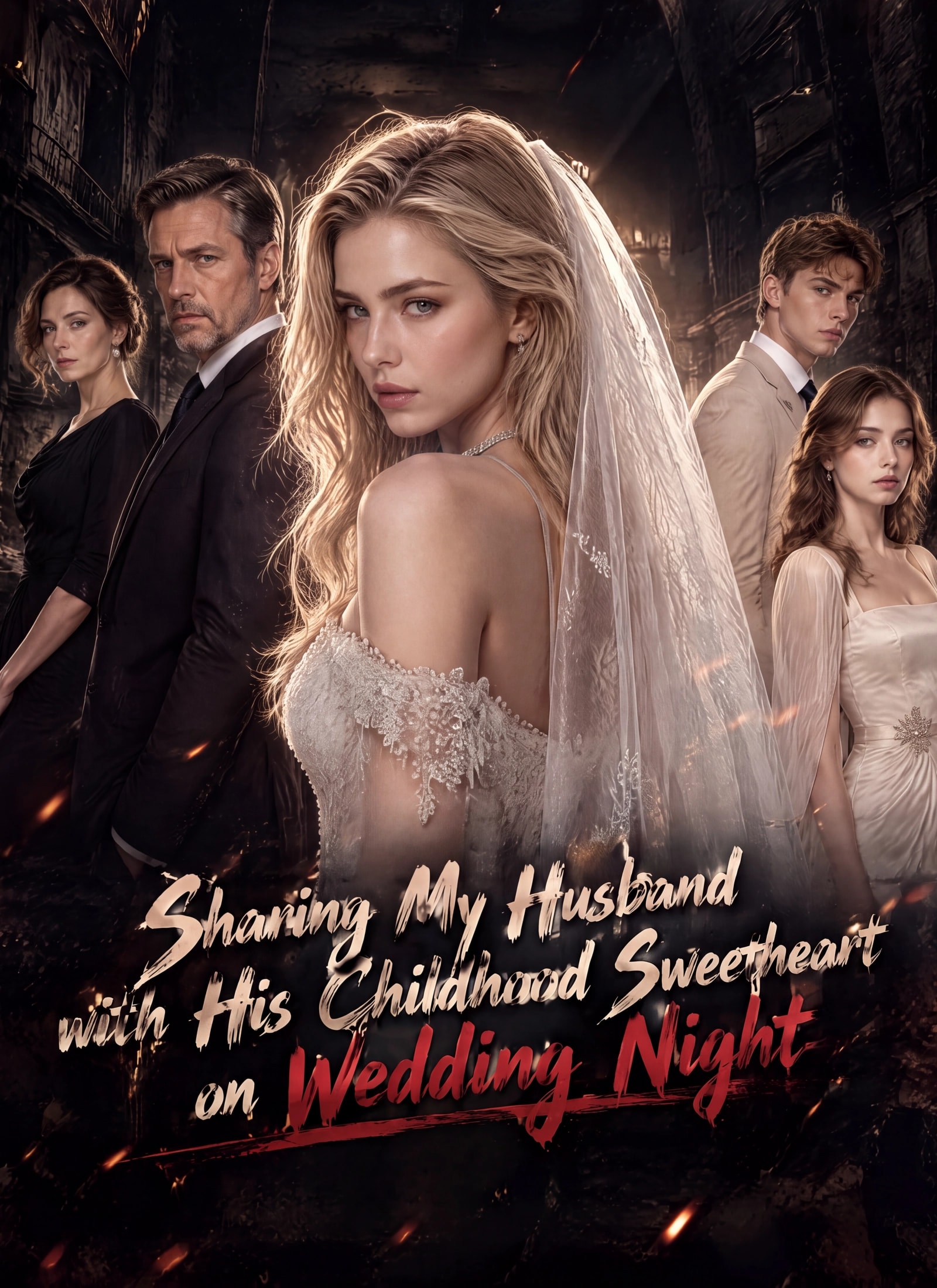Poster Sharing My Husband with His Childhood Sweetheart on Wedding Night