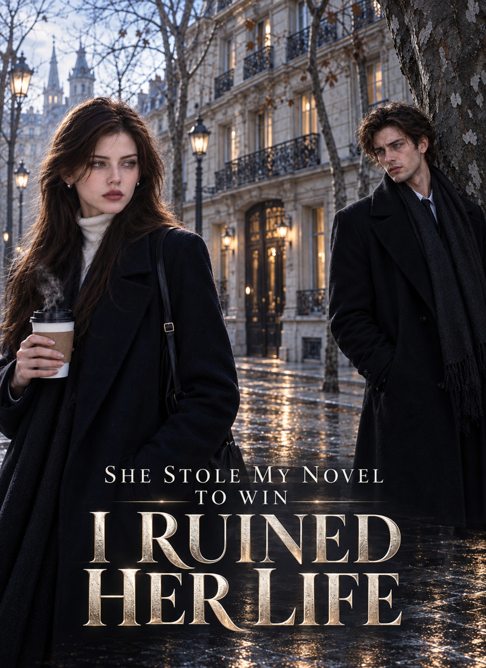Poster She Stole My Novel to Win，I Ruined Her Life.