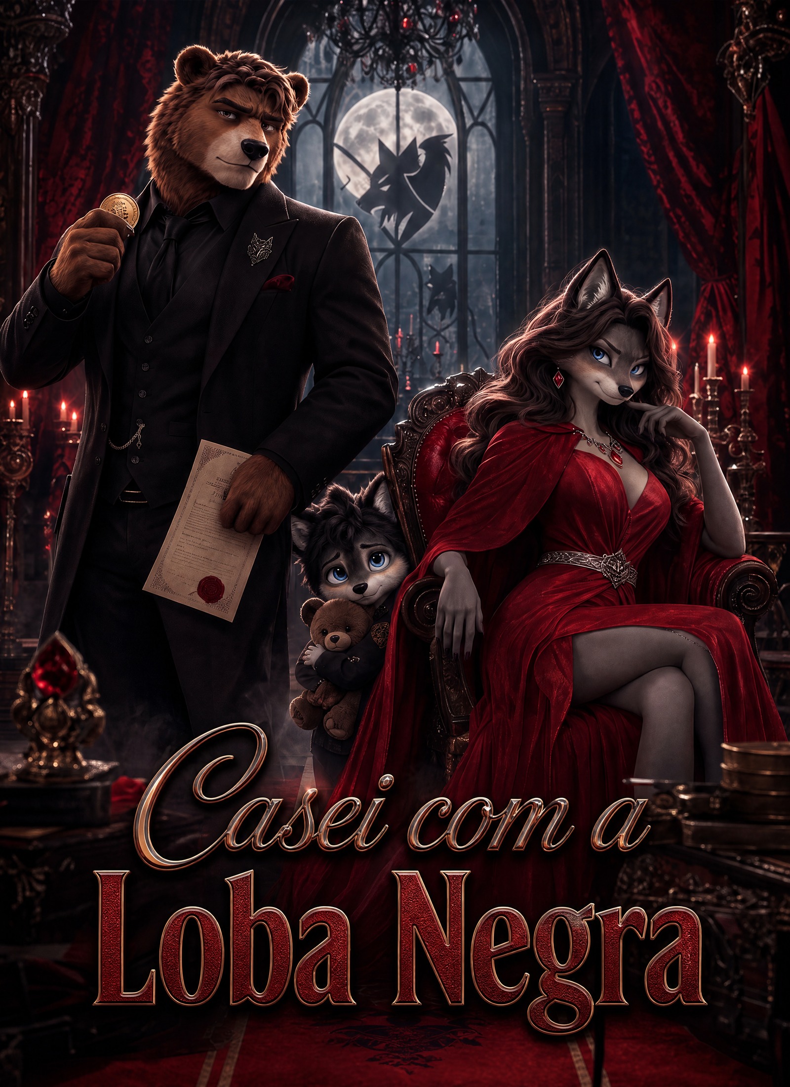 Poster [Dublado]Casei com a Loba Negra